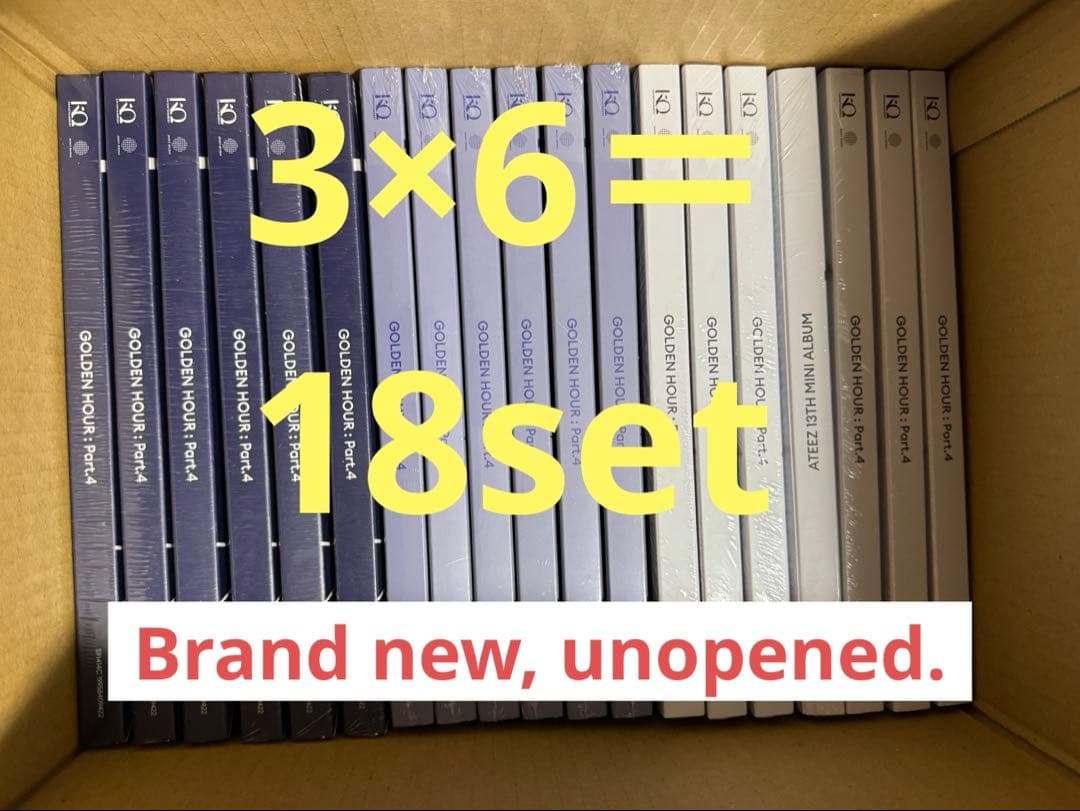 新品未開封 ATEEZ 3形態セット 18枚 通常盤 - メルカリ