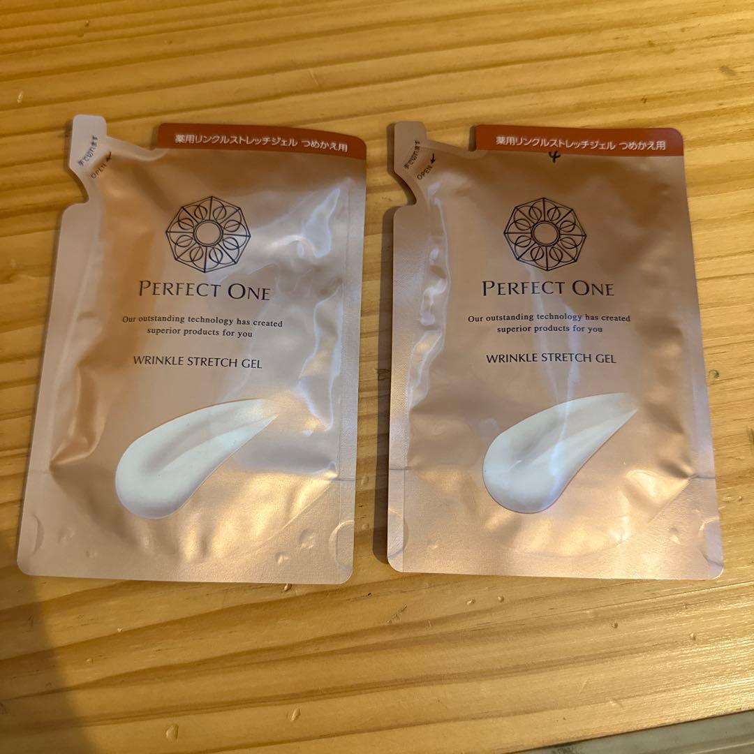 パーフェクトワン　薬用リンクルストレッチジェル 50g つめかえ用　2つセット 薬用リンクルストレッチジェルつめかえ[医薬部外品]｜パーフェクトワン