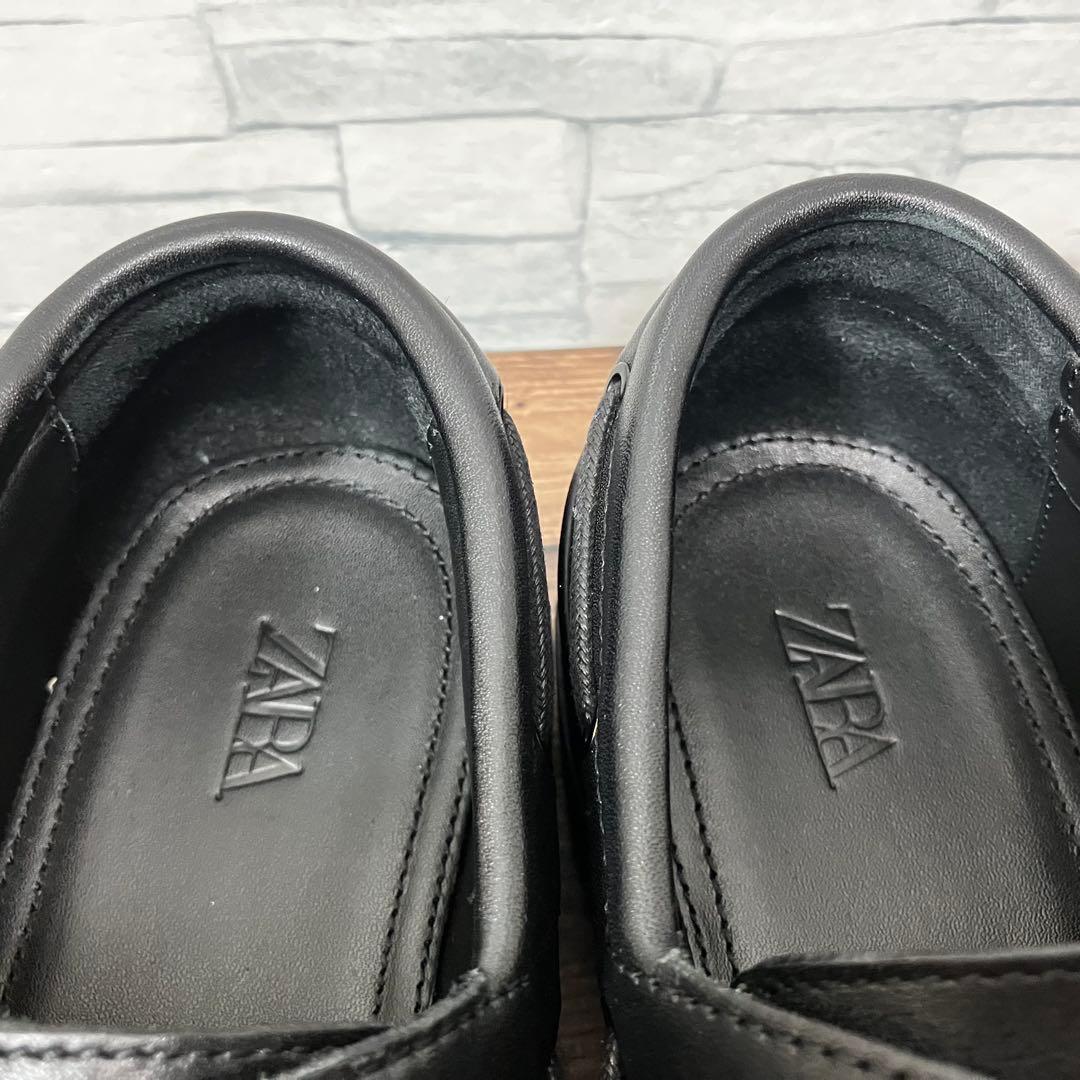 【26.0cm】ZARA ザラ ビブラム ソール 厚底 チロリアン シューズ