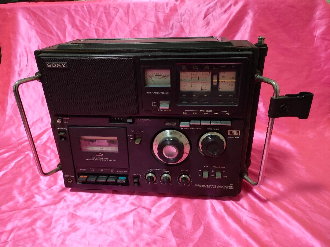 50年前　希少ビンテージ　SONY スカイセンサー　CF5950 ワンオーナー ソニー CF-5950 – BCLラジカセの真打登場 | 【昭和レトロ】ゴールデン
