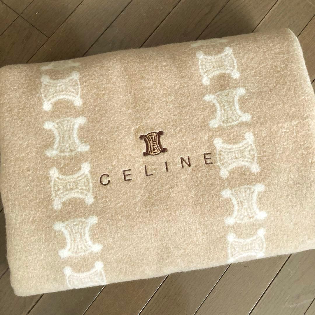 セリーヌ 毛布 ウール100%