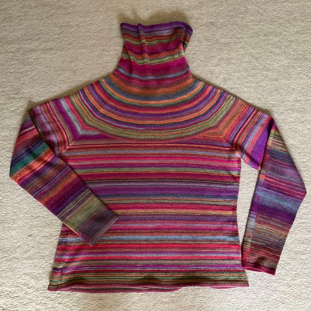 値下げ最終) M&KYOKO 豪華刺繍ネックウオーマー&クレマチスセーター