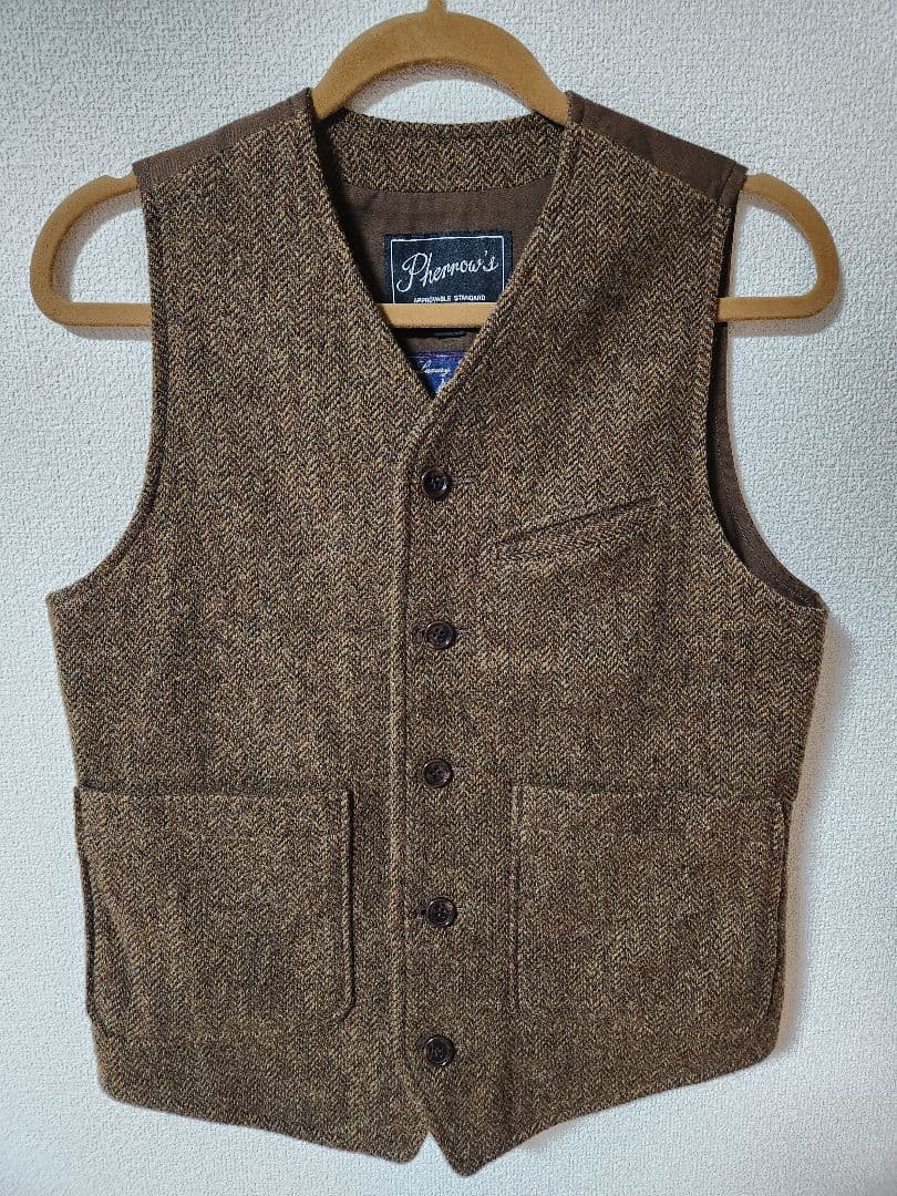 【tmkahfです】フェローズ　ベスト Pherrow's（フェローズ） ワーク ベスト 24W-PHWV1 : EARTH MARKET