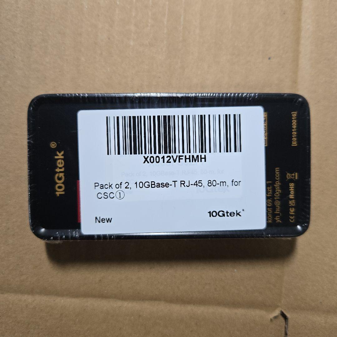 新品 10Gtek 10GBase TX 80m 2個 - メルカリ