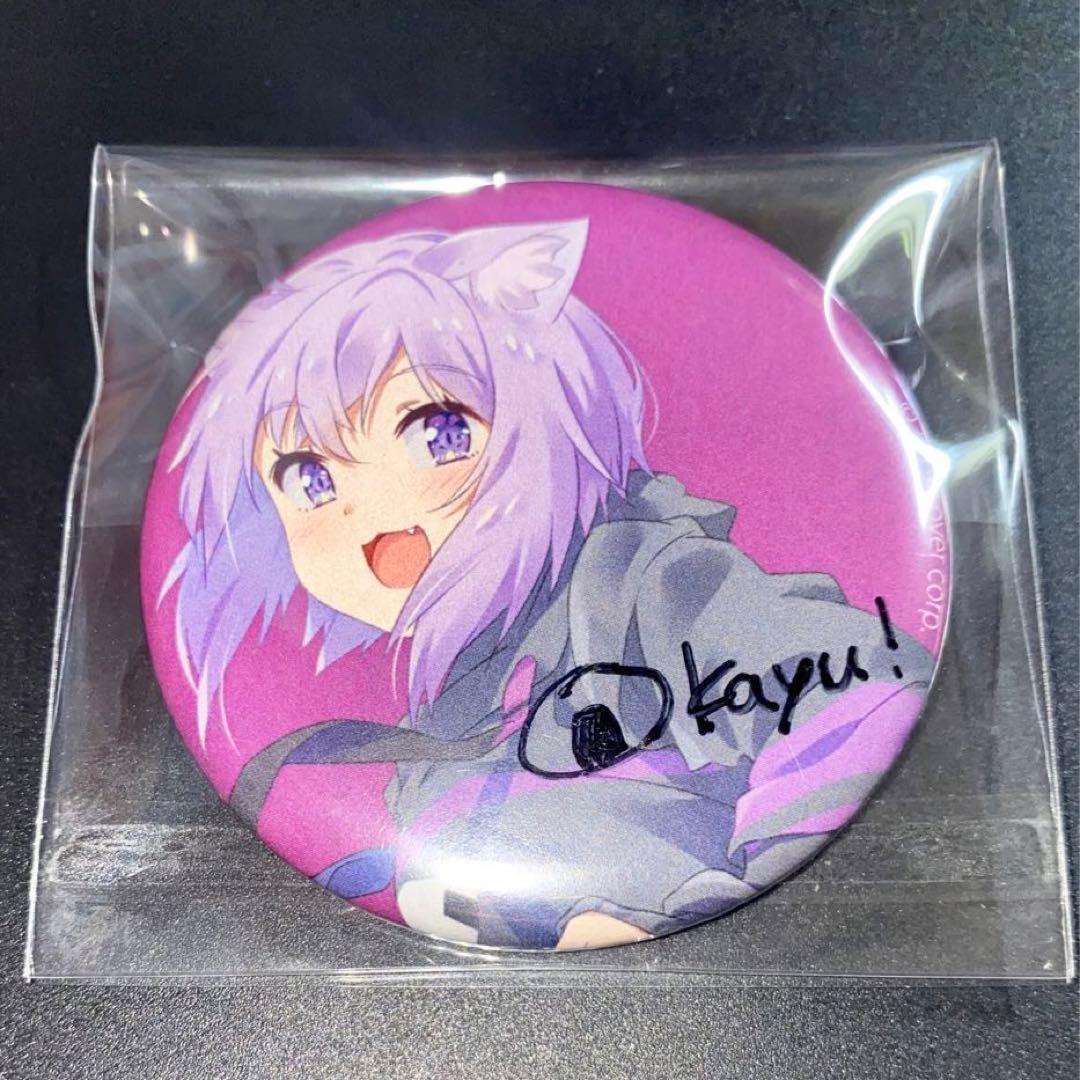 ホロライブ 猫又おかゆ 当たり缶 コミケ96 サイン缶バッジ