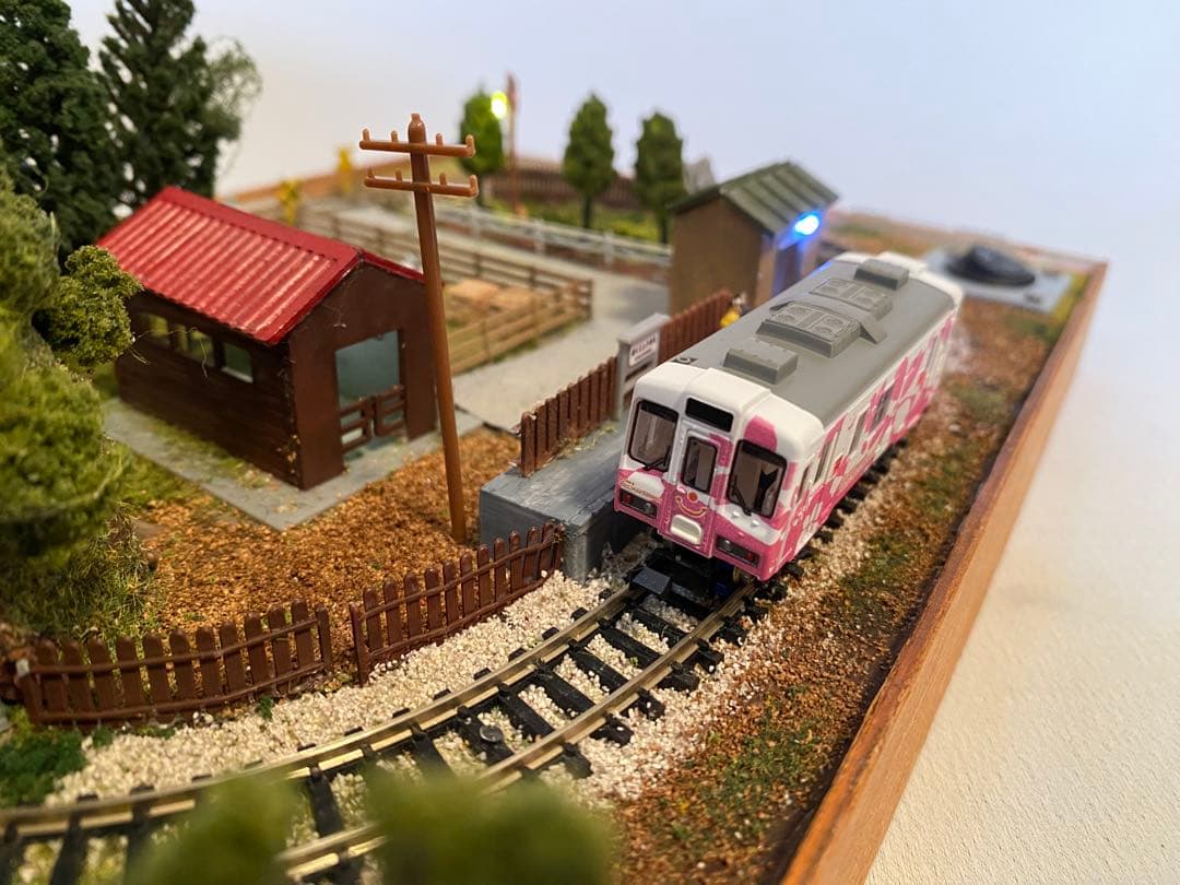 Nゲージ 鉄道 ミニジオラマレイアウト 牧場のある情景 bトレイン専用