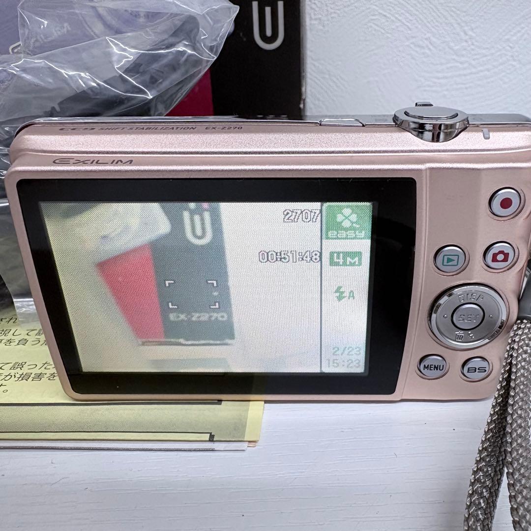 希少】 CASIO EXILIM EX-Z270 ピンク 動作品 デジカメ - メルカリ