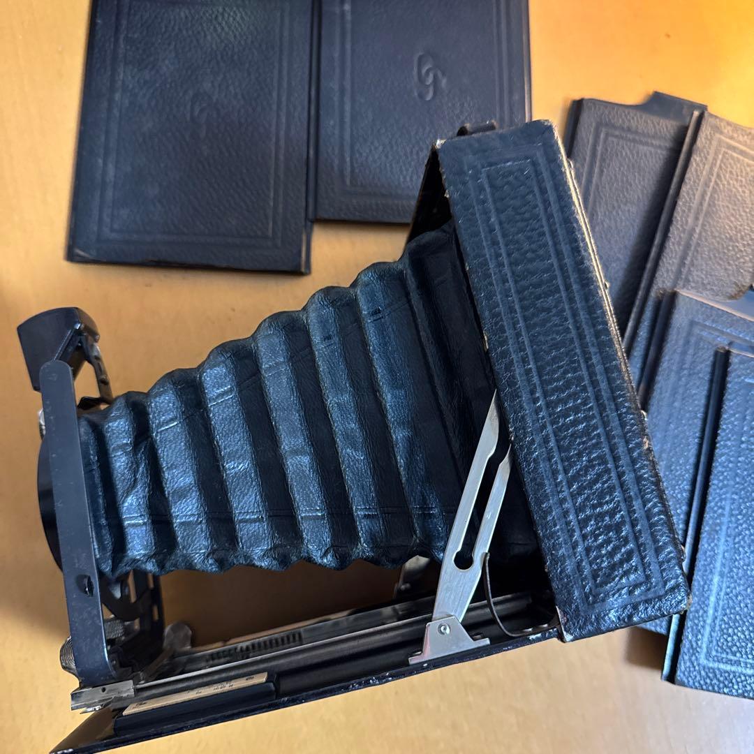 【貴重な完動品】蛇腹カメラ 13.5cm フィルムホルダー付き