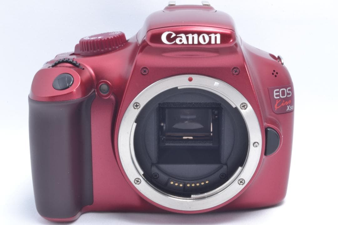 極美品✨Canon Kiss X50✨標準レンズ✨初期不良保証✨希少レッドカラー