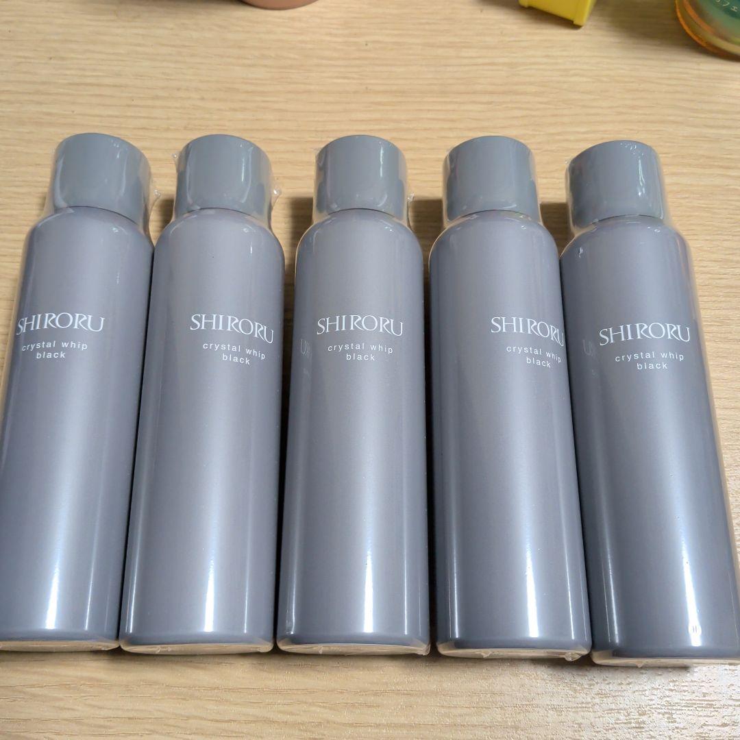 SHIRORU crystal whip black 120g 5本セット whip crystal black 120g