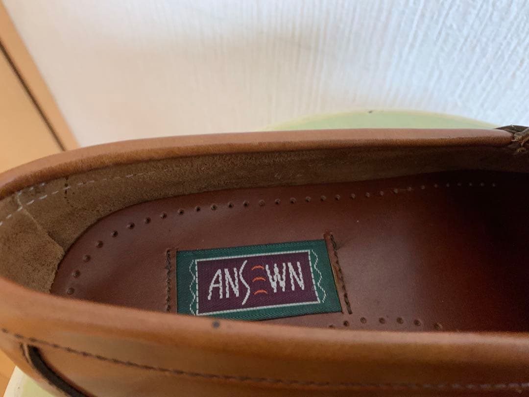 希少 ウイスキーコードバンANSEWN アンソーン ローファー - メルカリ