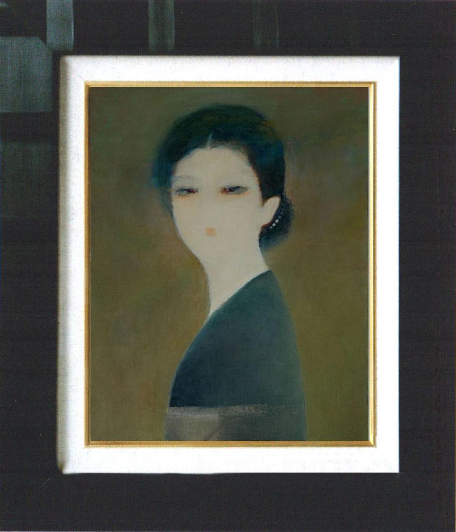 希少絵画 油絵宮本秋風竹林雨情