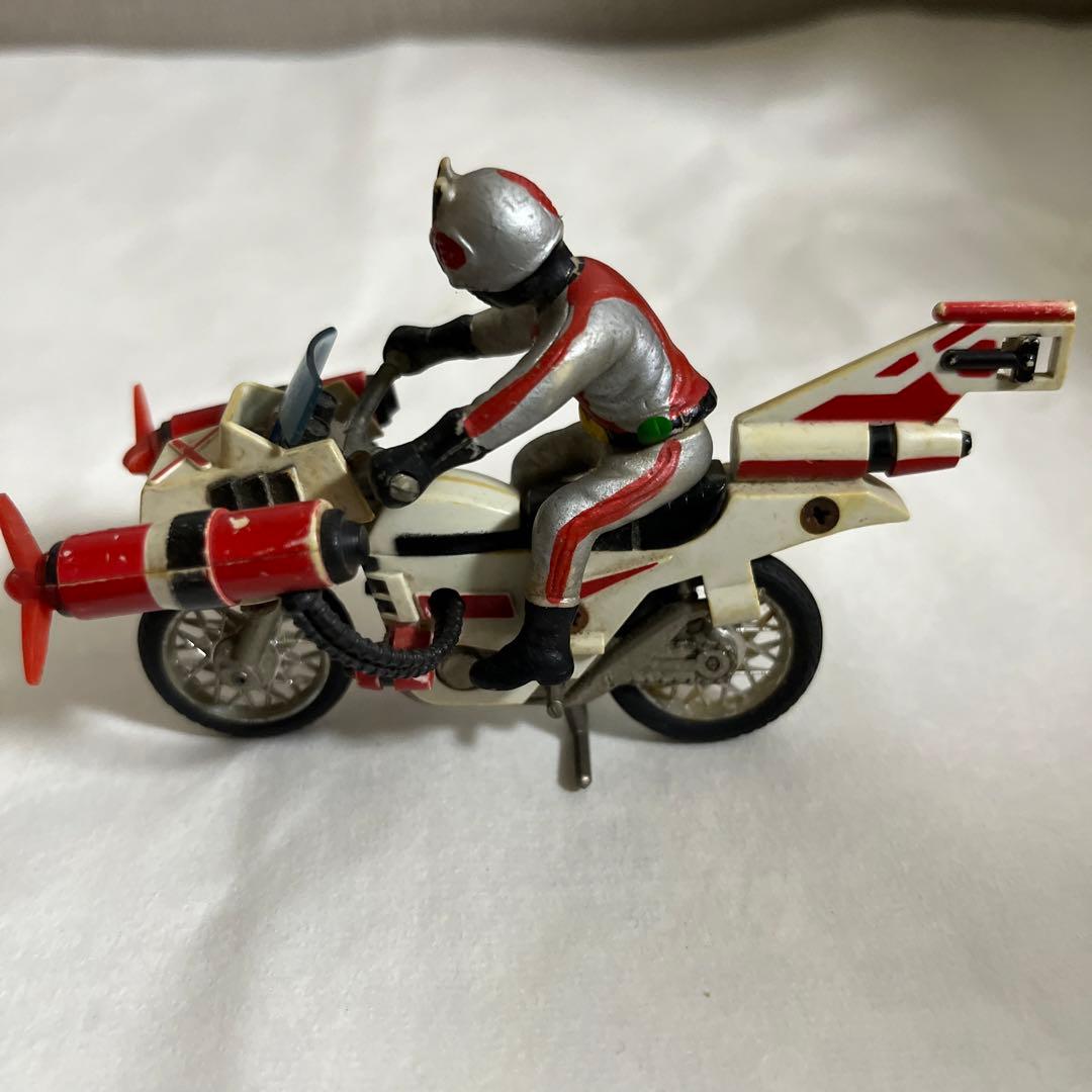 ⚠️レア 仮面ライダーエックス 1期クルーザー 赤プロペラ 超合金 当時