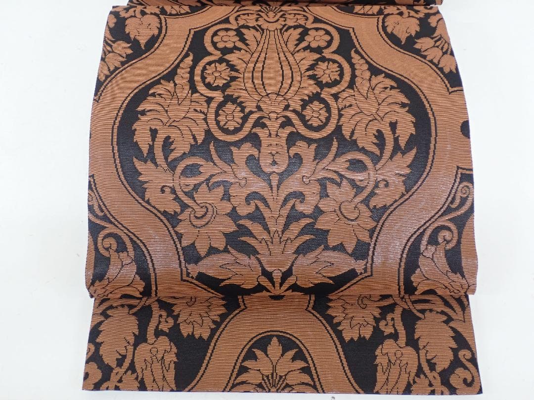 極上の逸品 誉田屋源兵衛 正絹 袋帯 31.5cm×452cm 未使用 花唐草