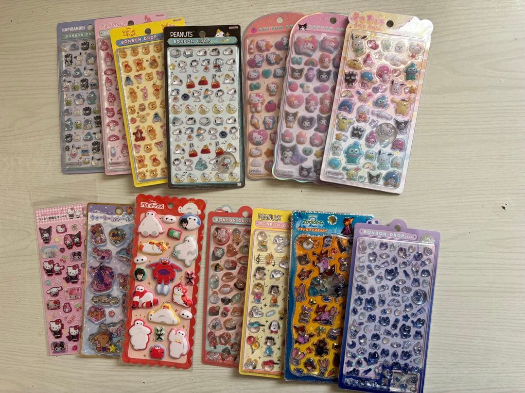 ボンボンドロップシール等　１４点セット 楽天市場】種類おまかせ サンリオキャラクター Xmasセット（ボンボン