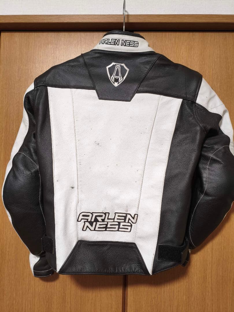ARLEN NESS レザージャケット 黒/白 - メルカリ