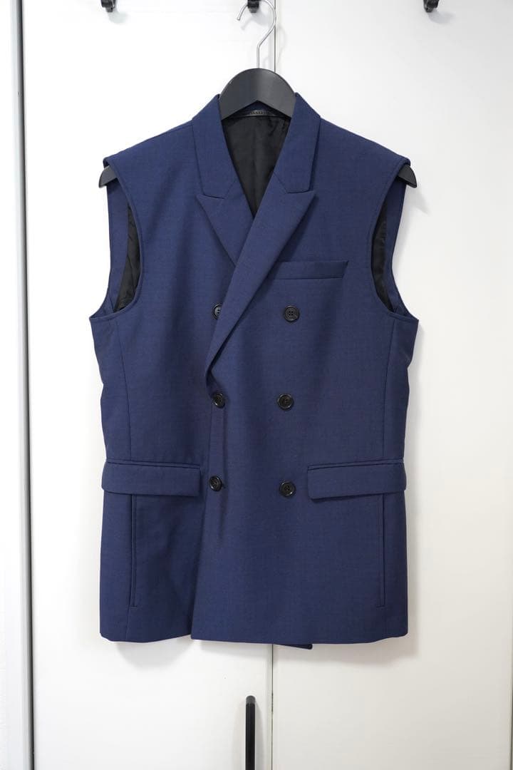 RAF SIMONS 17ss クロップド ニット ベスト RAF ベスト ニットは肉厚で