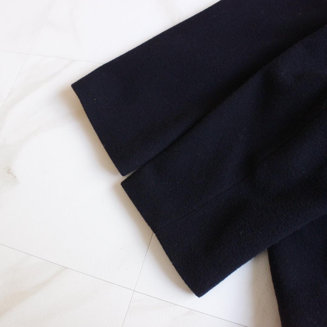 BEADSLEY 後ろぷっくりウールショートコート Fサイズ ネイビー - メルカリ