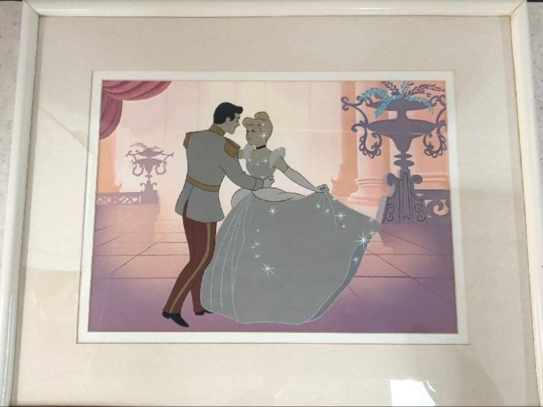 ディズニー　シンデレラ　絵画　限定 ディズニー絵画 シンデレラ/ダンシング イン ザ スターライト 作品証明
