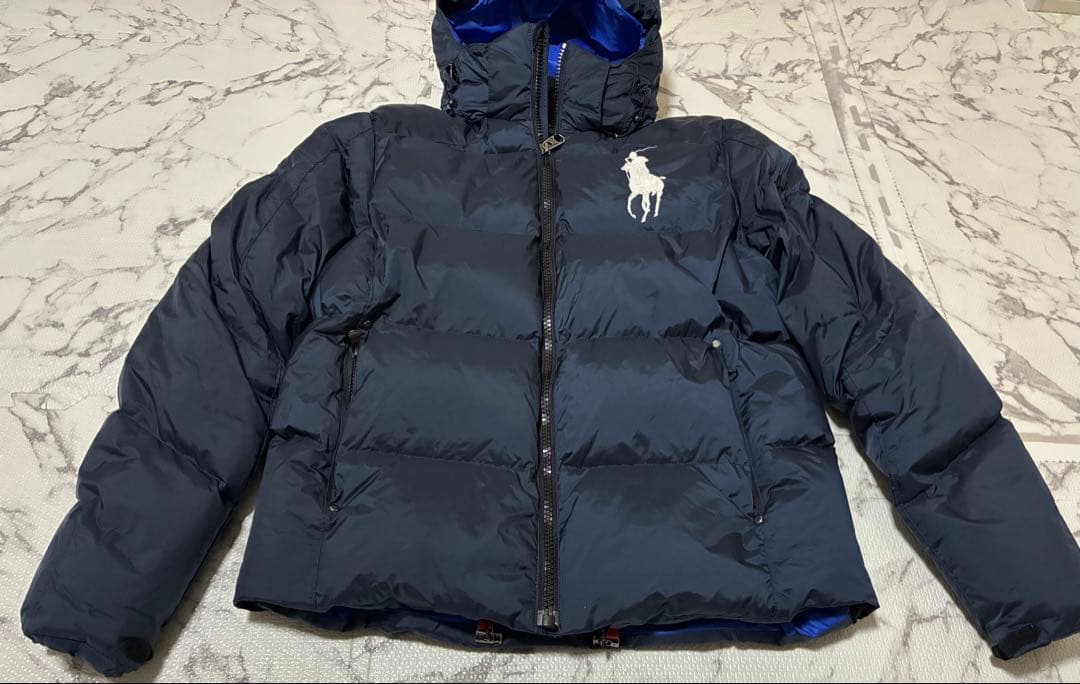 ☆RALPH LAURENビッグポニー ネイビー ダウンジャケット S - メルカリ