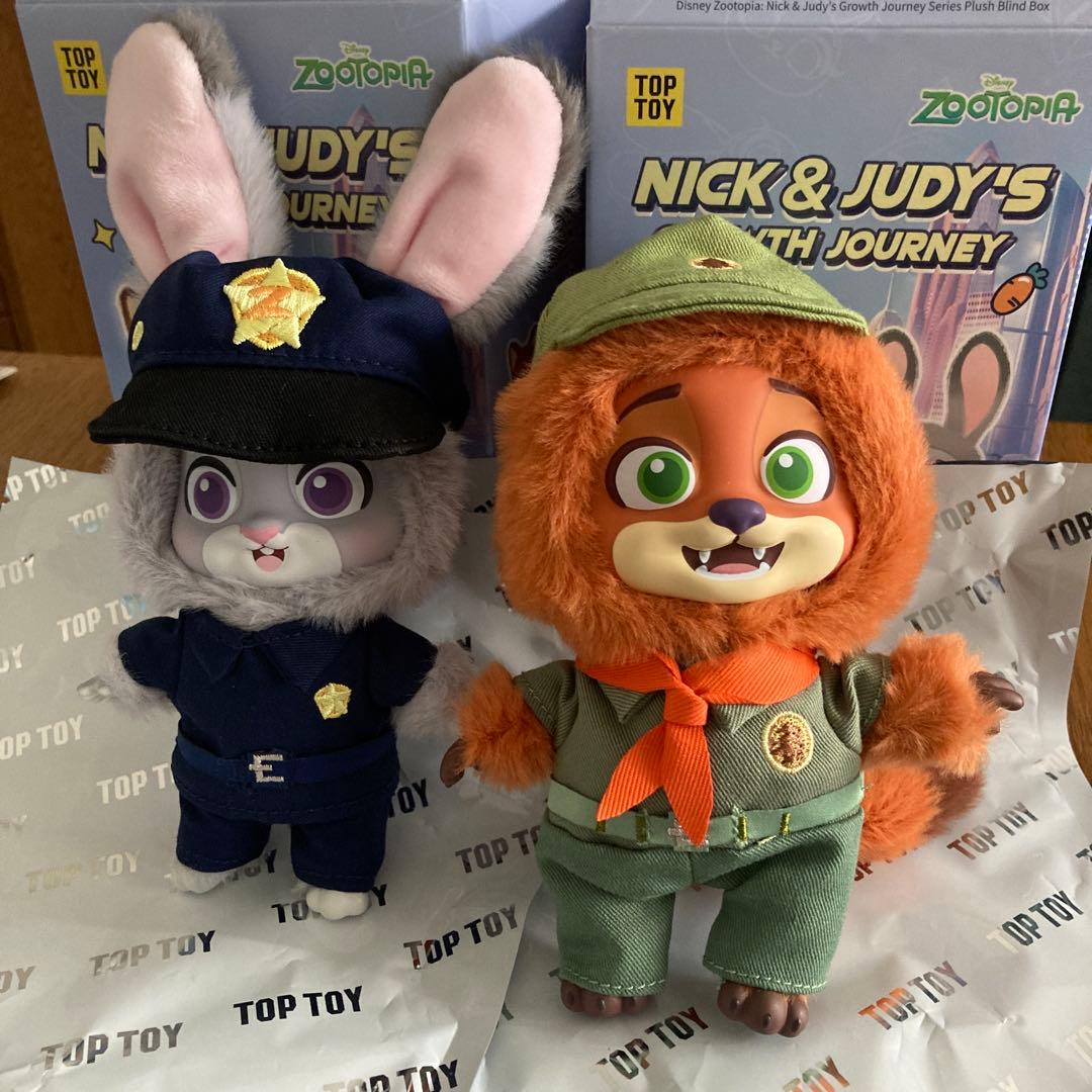 TOPTOY ズートピア ジュディ ニック 幼少期 TOPTOY トップトイ ズートピア 幼少期 ニック ジュディ セット 警察官