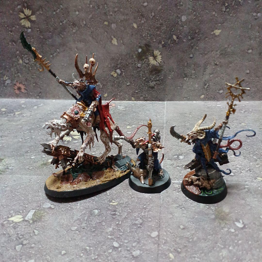 ウォーハンマー AOS スケイヴンタイド スケイヴン陣営 一部塗装済