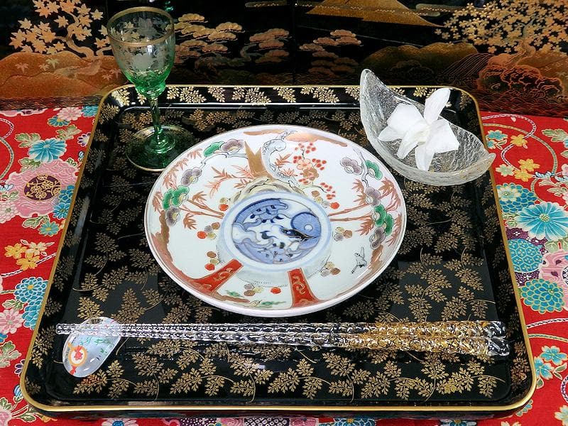 古伊万里 色絵 松竹梅に団龍紋の図 5寸皿 5枚 C657AS-CQk - メルカリ