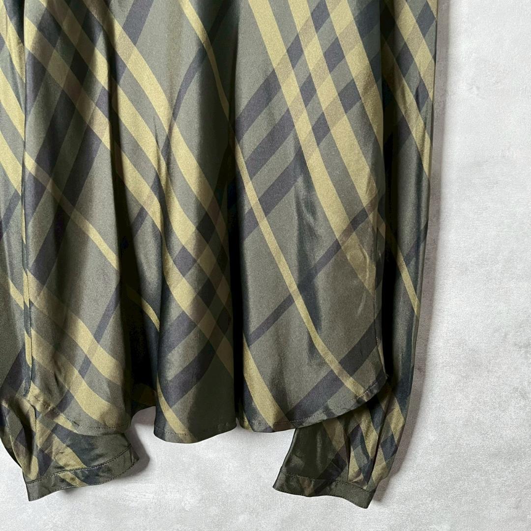 BURBERRY チェック シルク ブラウス トップス 三陽商会 N1595 - メルカリ