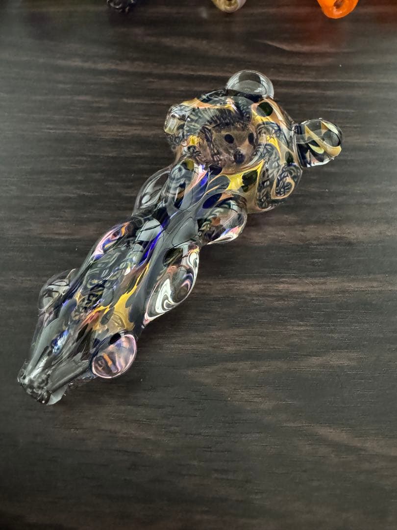 工芸品 Gold blue lumpy pipe Blue Premium Hookah Set, Carved Copper Hookah,hand Engraved Shisha