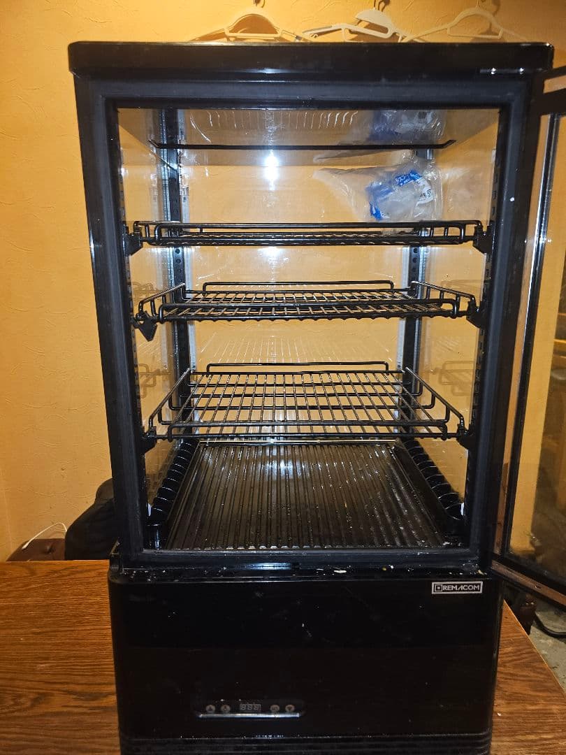 4面ガラス冷蔵ショーケース R4G-63SLB レマコム 4面ガラス冷蔵ショーケース フォーシーズン 卓上・小型 63L