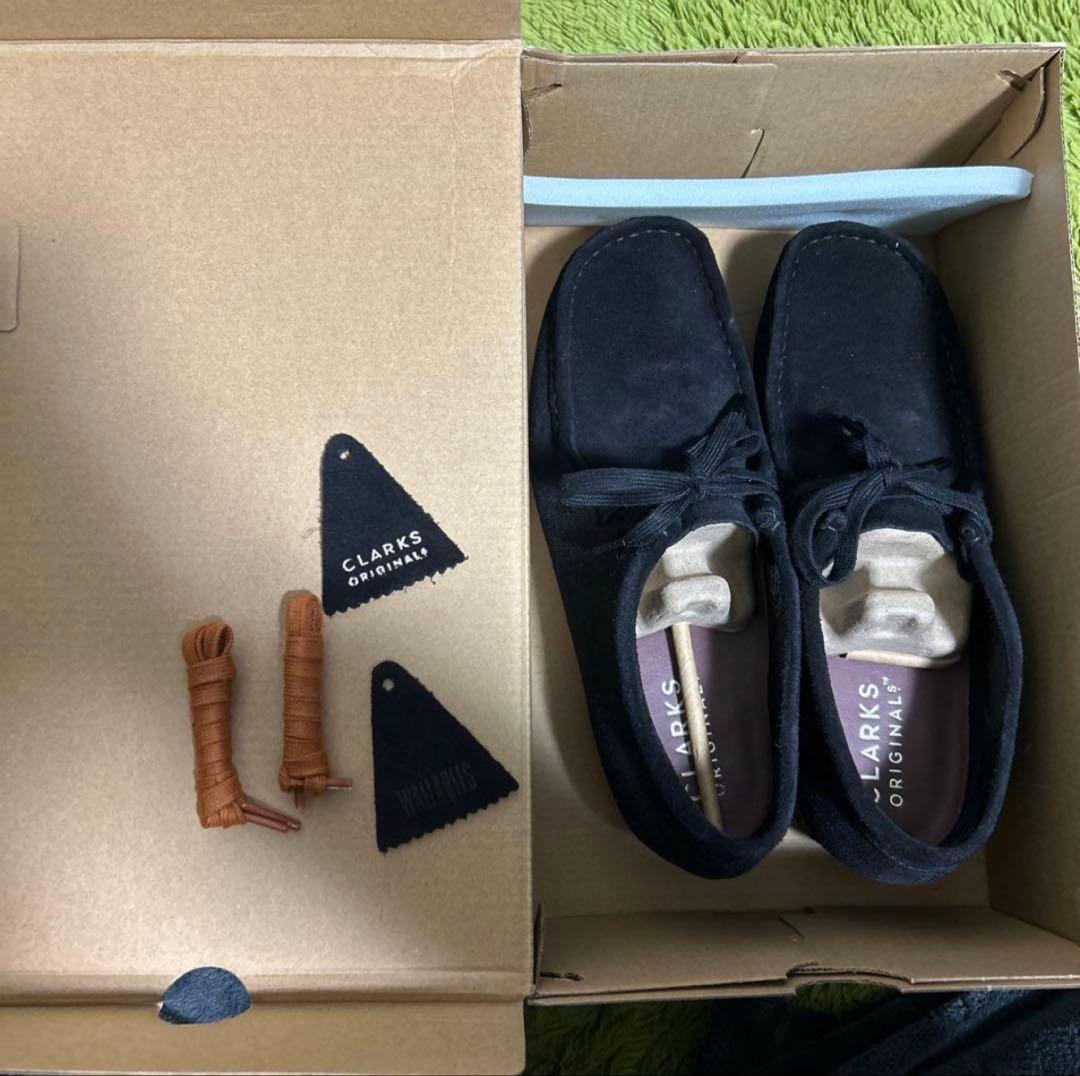 クラークス　ワラビー　黒　26.5cm