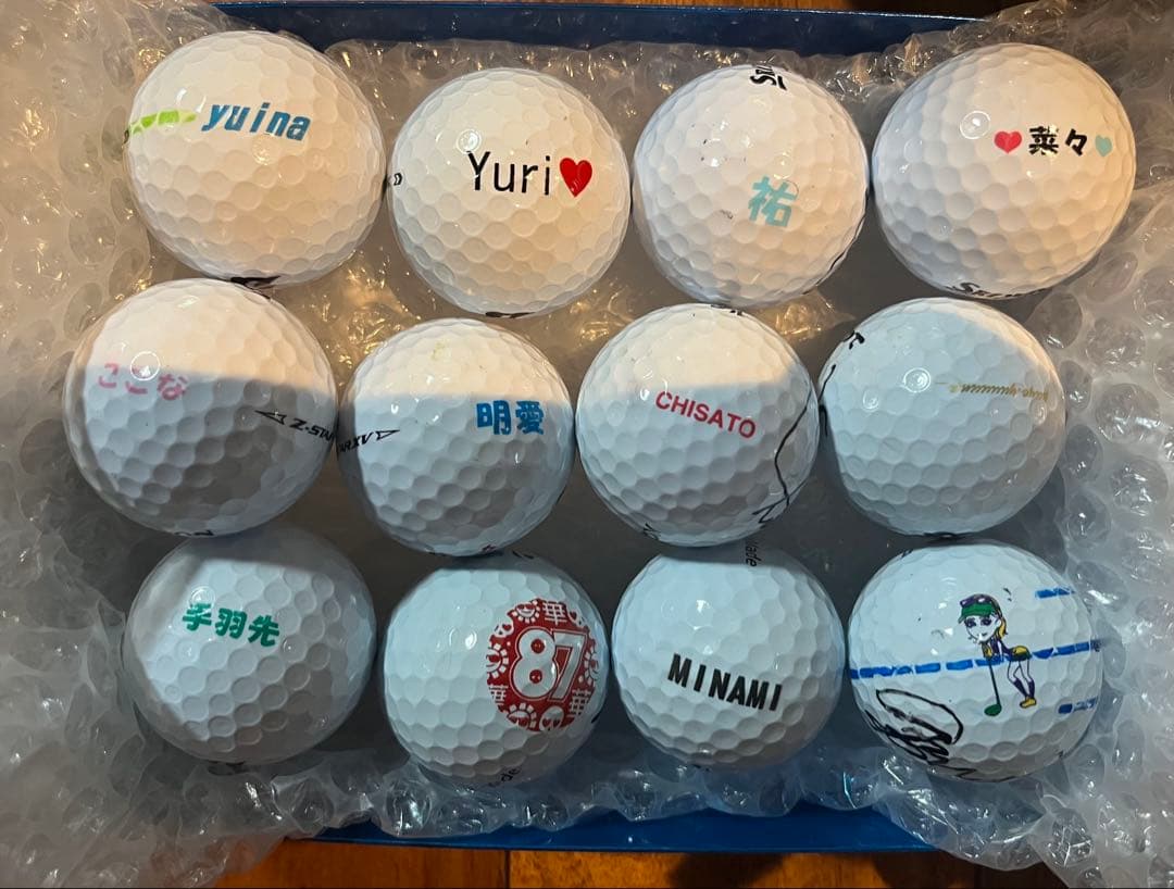 ゴルフネームボール　女子プロ　サイン 女子プロ選手 本人直筆サイン入りオウンネームボール - メルカリ