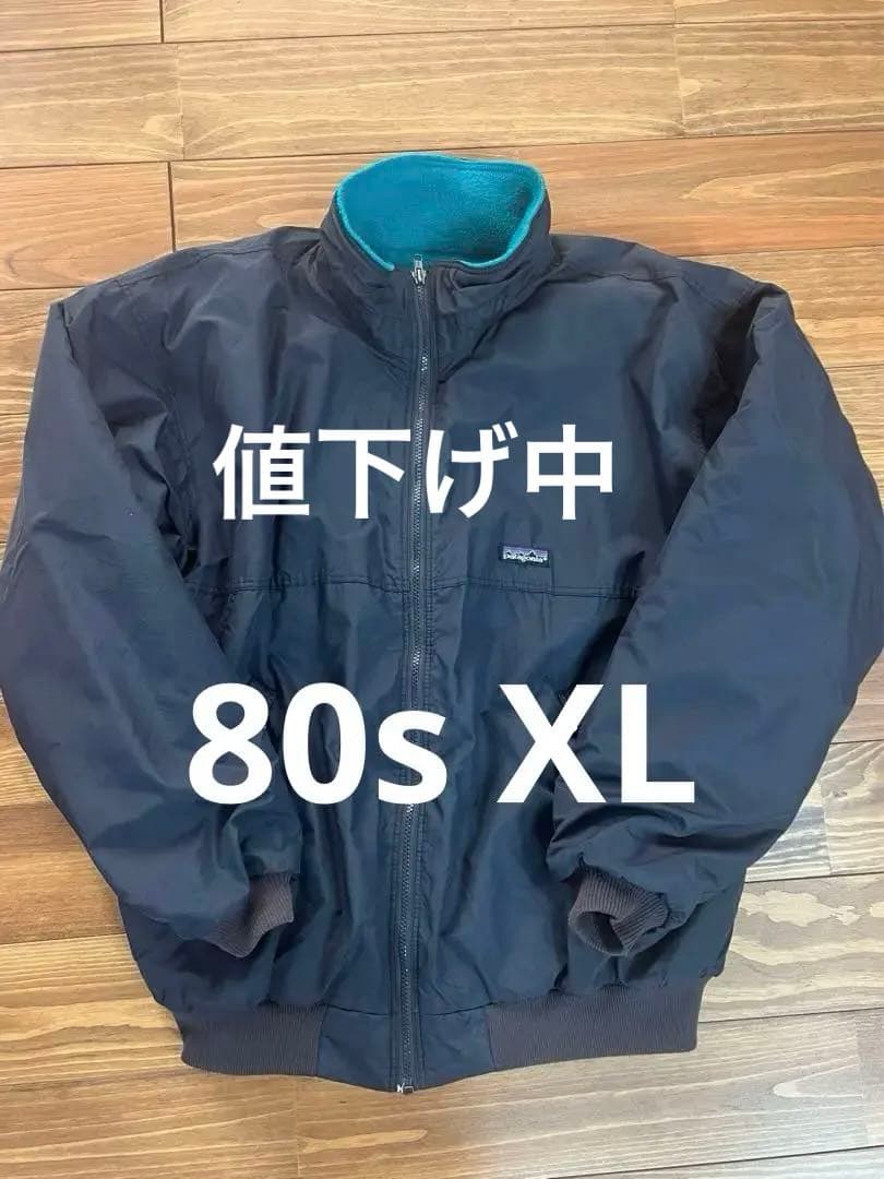 パタゴニア シェルドシンチラ ジャケット USA製　　　ビッグサイズ 80s USA製 88年 patagonia Shelled Synchilla Jacket 緑ピンク L 80s