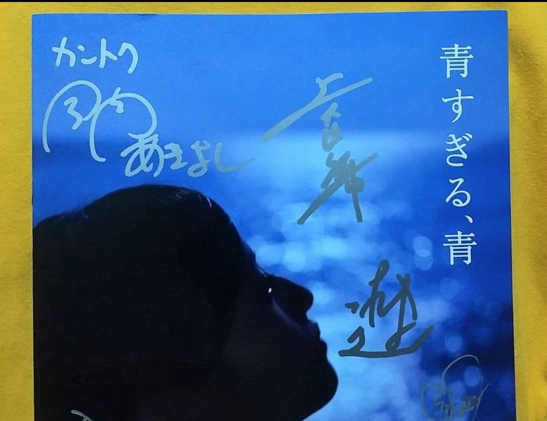監督・出演者等8人！直筆サイン入パンフレット「青すぎる、青