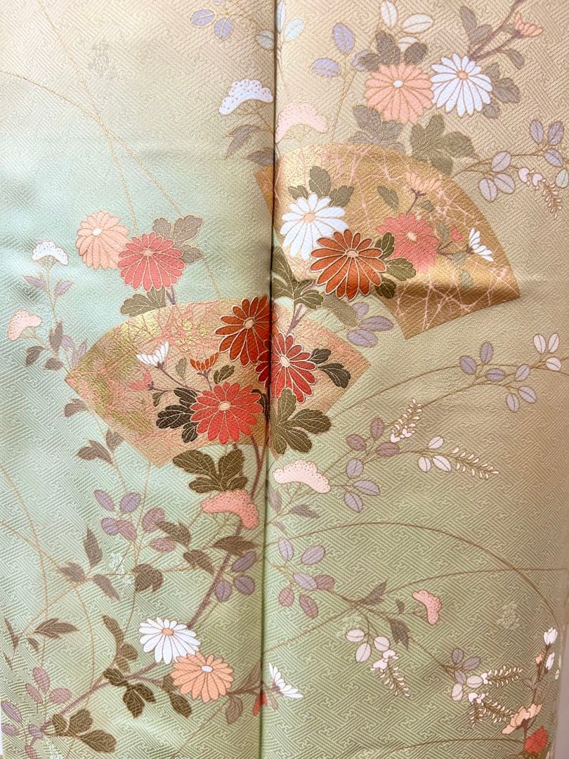 yan様専用 裄丈長め 鈴乃屋誂製 ガード加工済み 正絹訪問着 フルセット