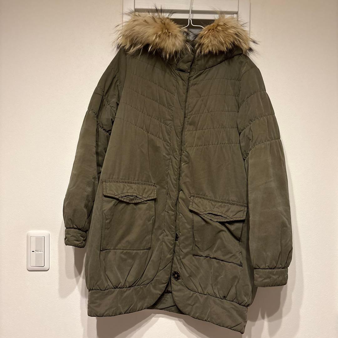 MAITRESSE オリーブグリーン ファー付きモッズコート - メルカリ