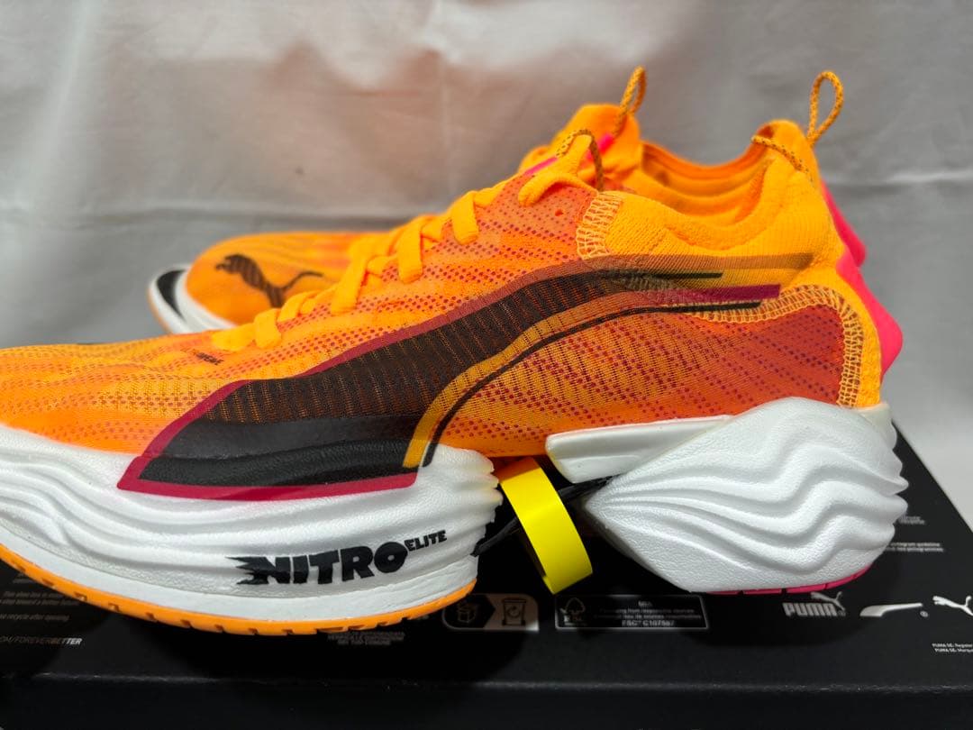 puma fast-r ニトロエリート 2 オレンジ 25 ニトロ nitro - メルカリ