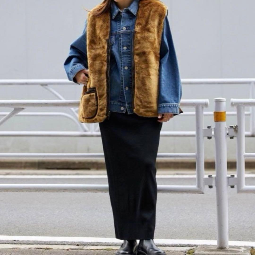 新品未使用☆バブアーBarbour SL 36ファー ライナー ベスト ブラウン