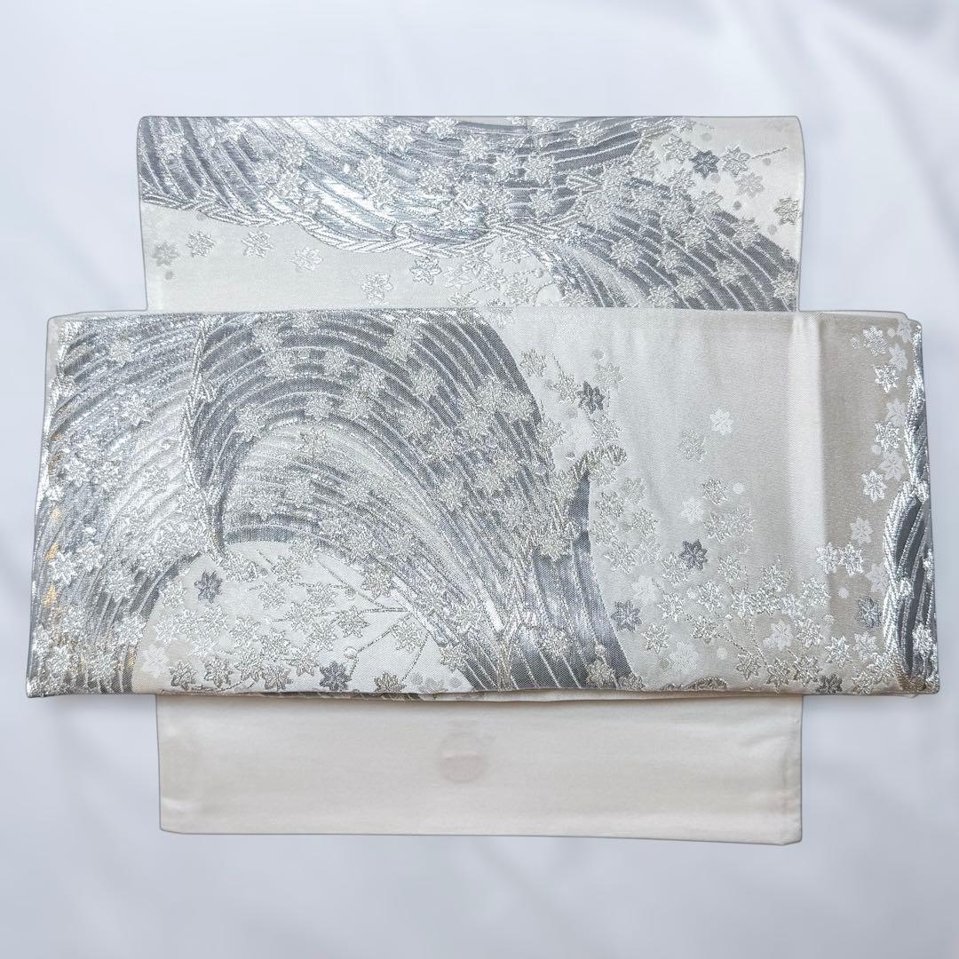 一体型 ワンタッチ帯 作り帯 マジックテープ 豪華 袋帯 二重太鼓