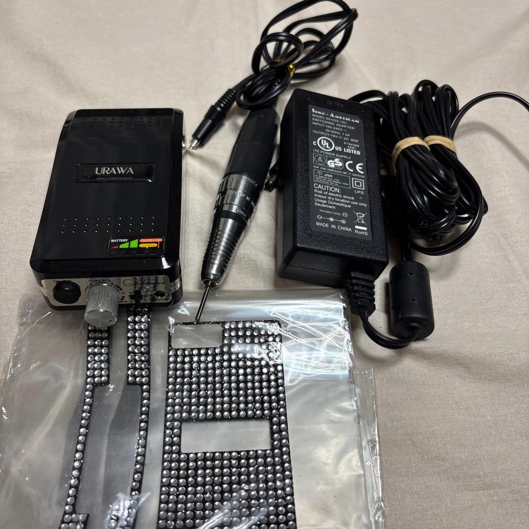 URAWA G3 ウラワ 浦和 ネイルマシン ブラック おまけ付 ウラワ G3 URAWA 浦和 プロ用 ネイルマシーン プッシャー付 ネイル