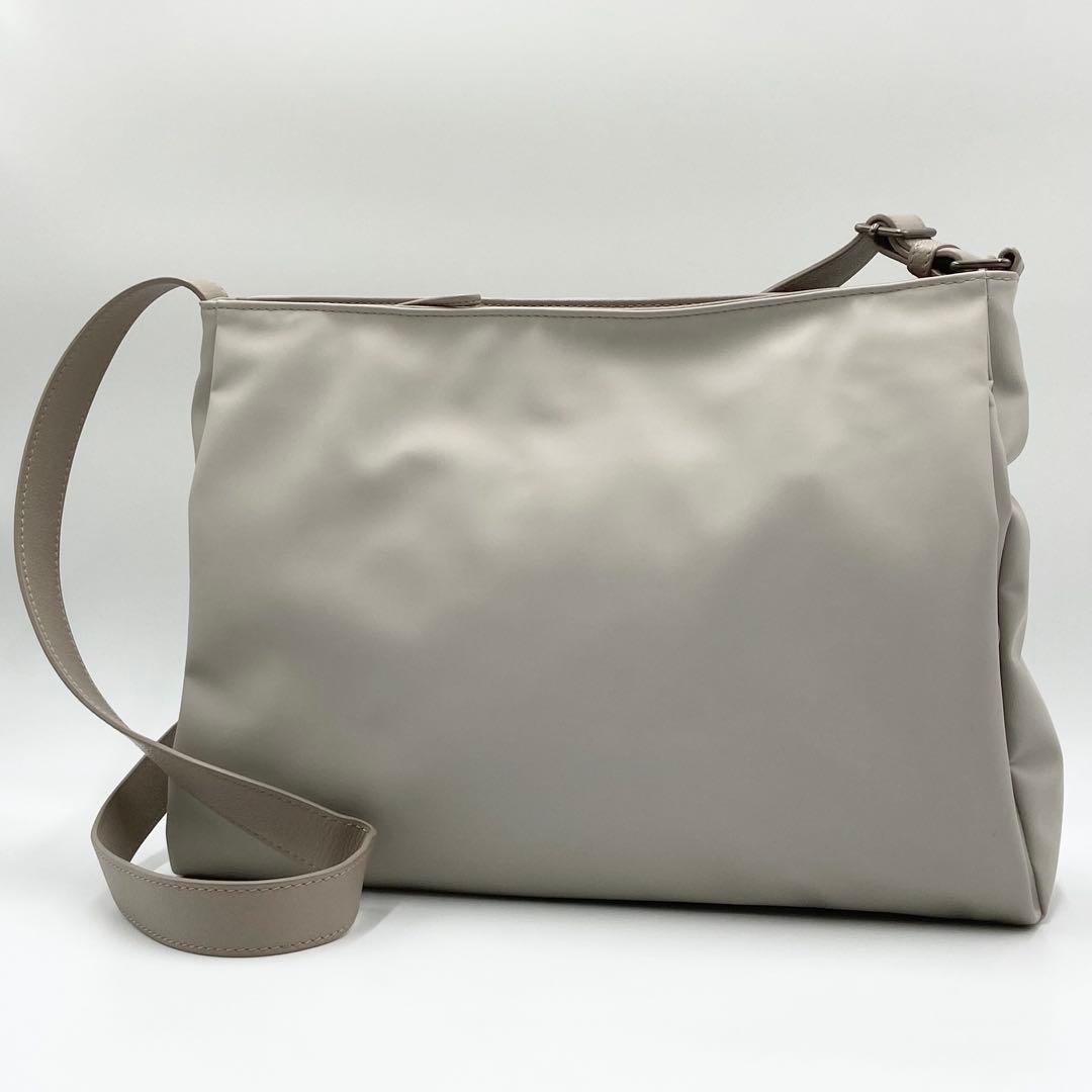 マザーハウス　ブラインドサッカー　2ウェイ　ショルダーバッグ　グレージュ Blind Soccer 2 Way Shoulder ｜ブラインドサッカー 2ウェイショルダー