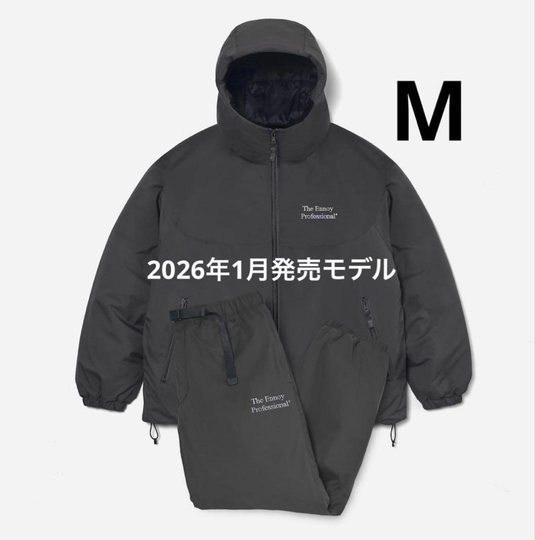 ENNOYとスタイリスト私物 PADDED NYLON HOODIE SETUP ENNOYとスタイリスト私物 PADDED NYLON HOODIE BLACK - メルカリ