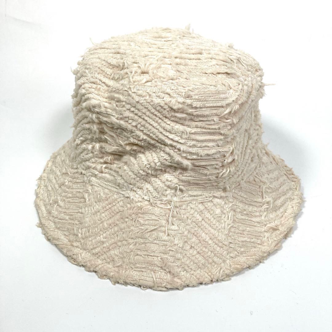 KAMIYA × CA4LA ウェーブデニム バケットハット 白