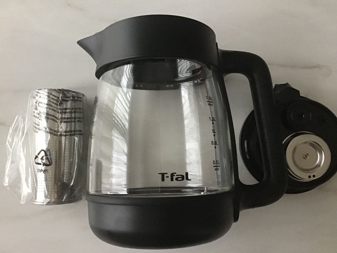 ティファール 電気ケトル 1.5L ガラス製