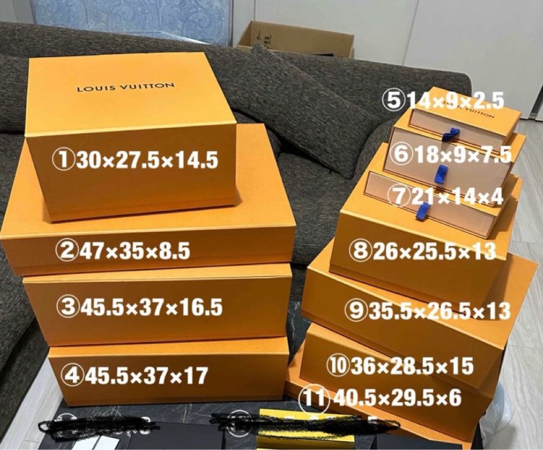 ルイヴィトン 空箱 大中小11点まとめ売り