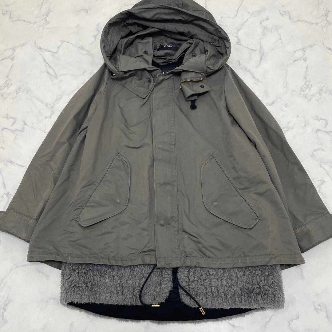 『ザ・リラクス』モッズコート ボアライナー取外し可 3way ダブルジップ 中古・古着通販】THE RERACS (ザ リラクス) ボアライナー付モッズ