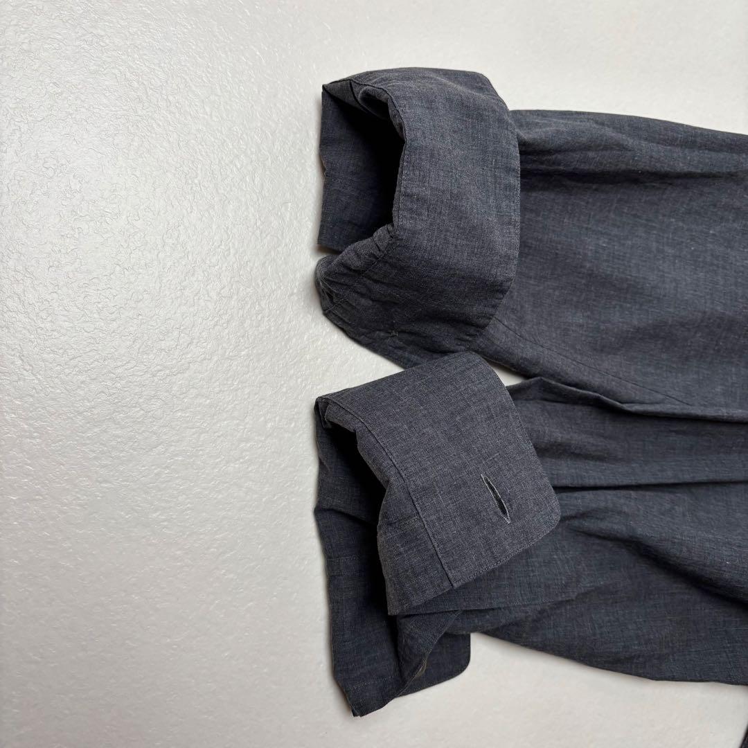 マーガレットハウエル ファインコットンシャンブレーフリルカラー