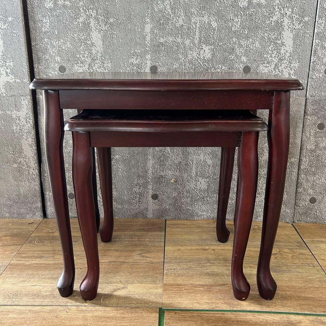 八幡産業꧂ネストテーブル サイド ナイト ロー 猫脚 ヴィンテージ