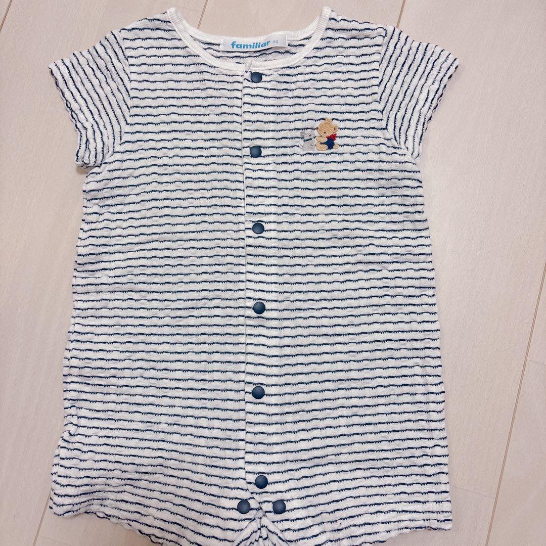ファミリア 半袖ロンパース70サイズ - メルカリ