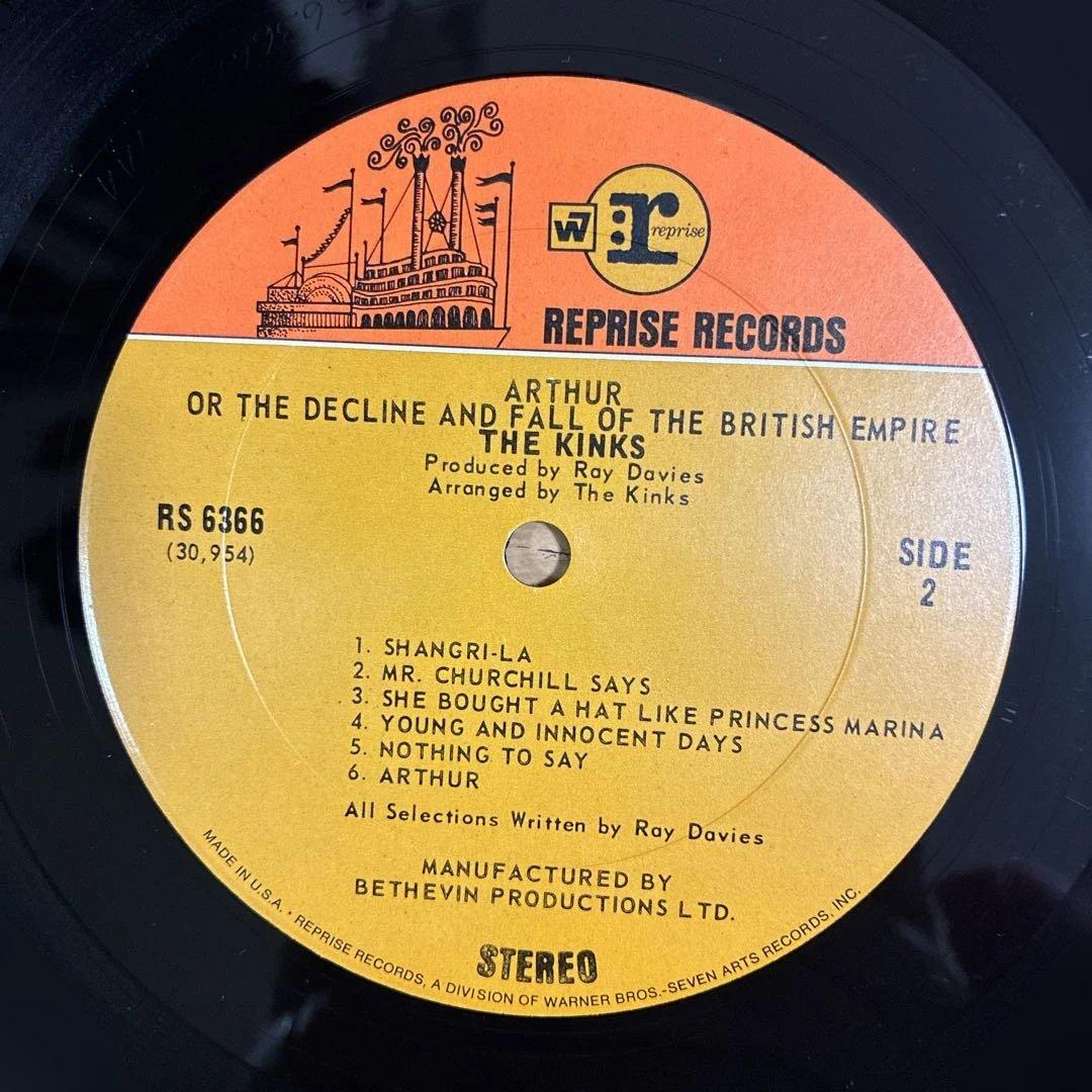 キンクス 名盤 レコード アーサー USオリジナル盤 - メルカリ